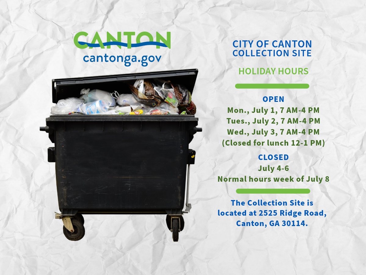 Holiday Hours for Collection Site_July_4